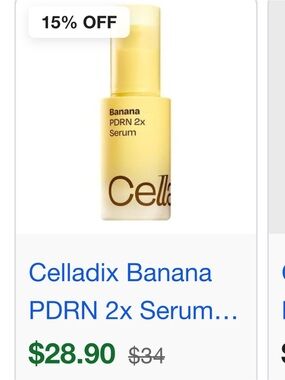 Banana PDRN 2x Serum — Nourishing Yellow Brightening Serum